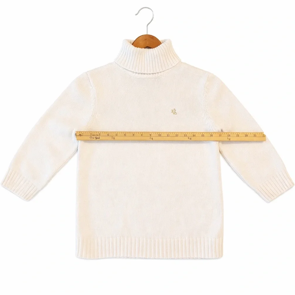 Lauren Ralph Lauren Kids Ivory Turtleneck Sweater Size M 5/6